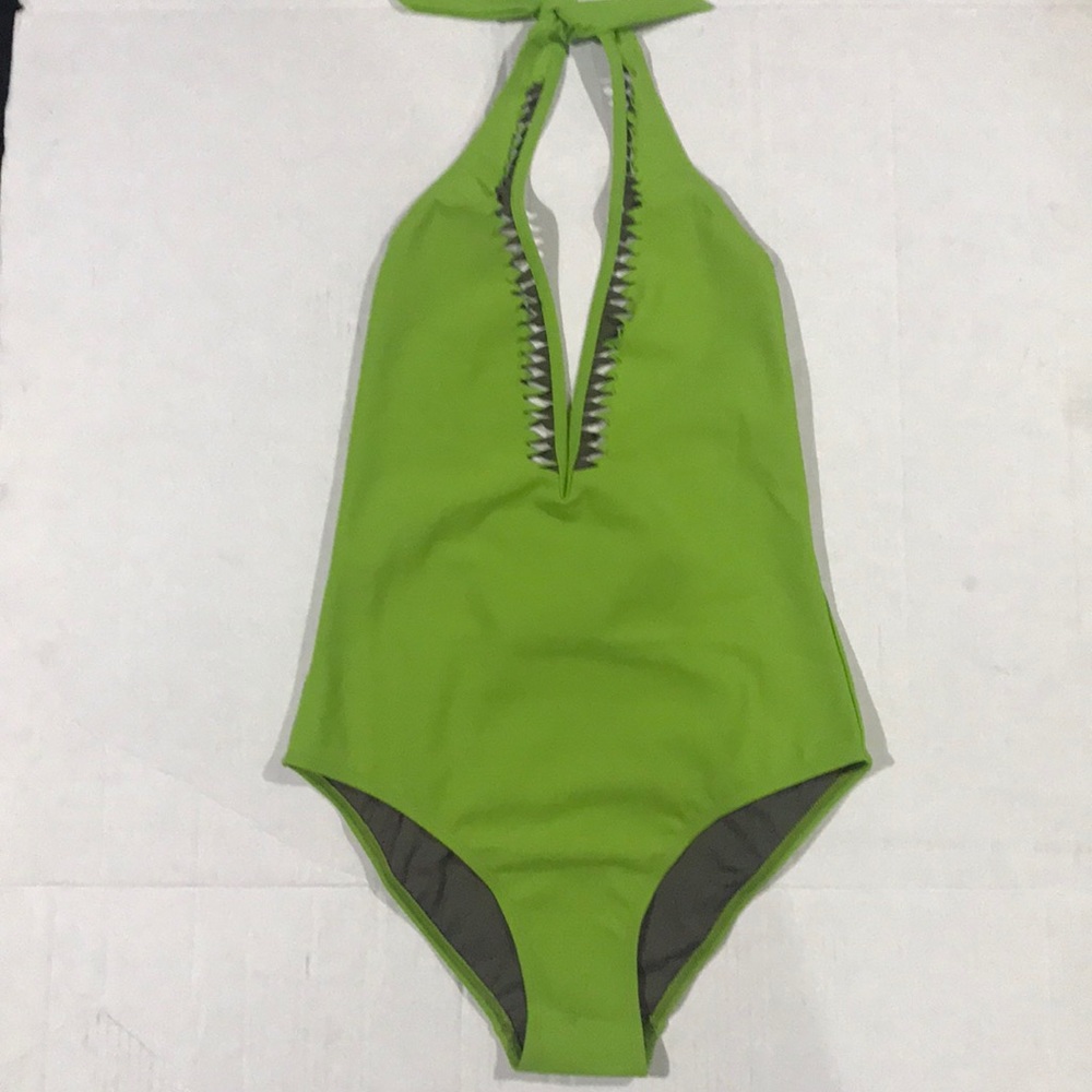 Deep V One Piece Swimsuit